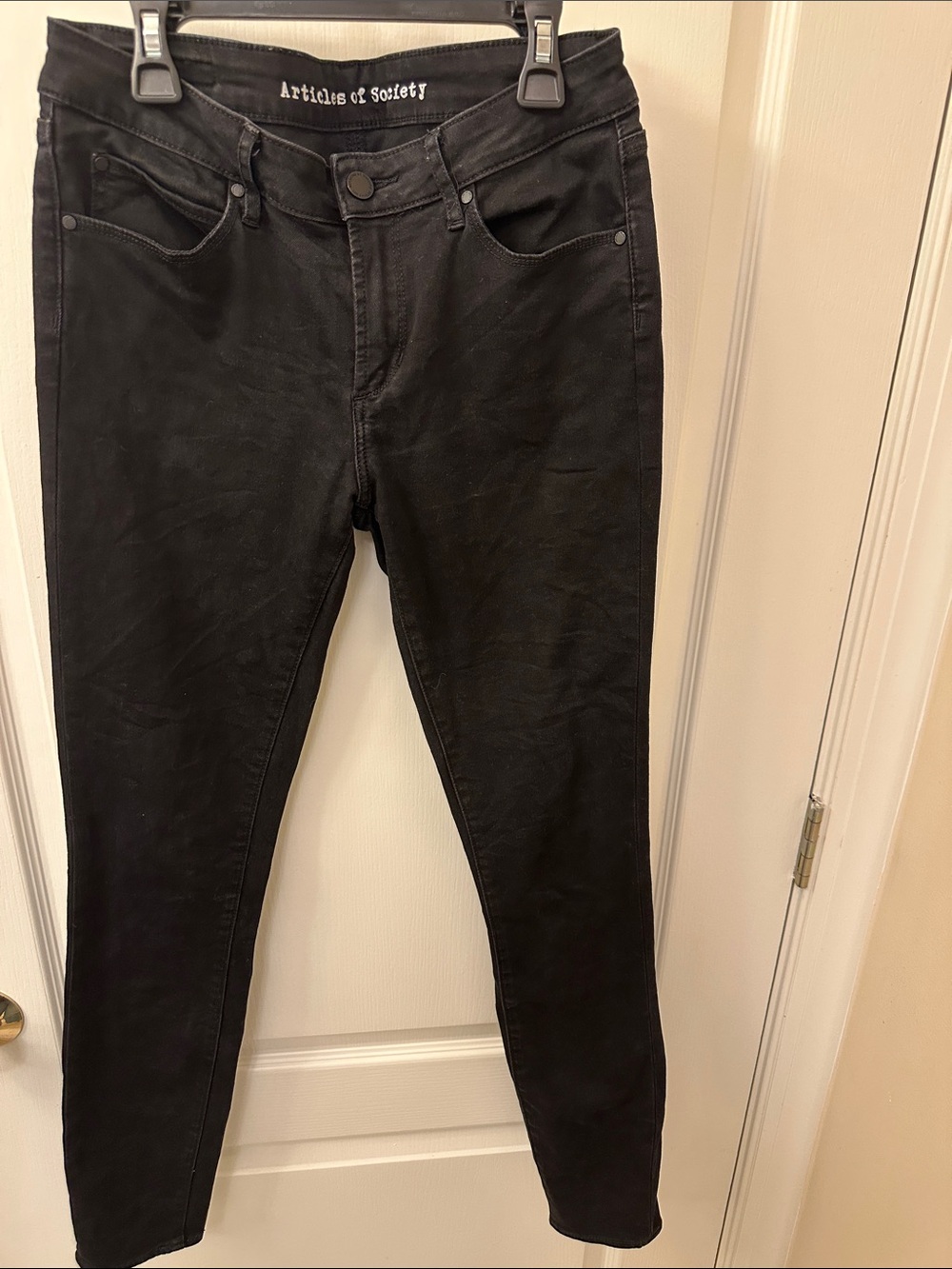 Articles Of Society Black Skinny Jeans — High-Rise Stretch Denim